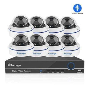 Planet Gates 8CH NVR 8 Cameras / None Kit Security Camera System 2.0MP HD Dome CCTV POE Camera IR Night Vision Video Surveillance Set
