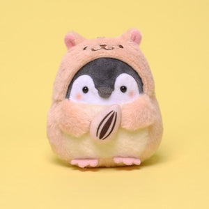 Planet Gates 8cm / Brown Cute Penguin Plush Doll New Cartoon Koupen Chan Animal Plush Toys Kawaii Anime Hamster Key Chain Ring Bag Pendant Gift for Girls