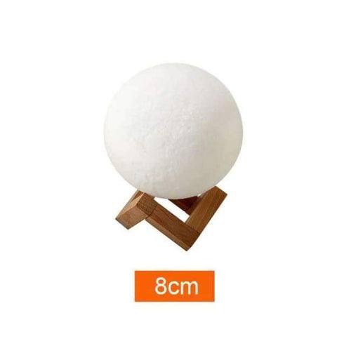 Planet Gates 8CM / China Moon lamp LED light 20CM 18CM 15CM 3D Print USB  Moonlight 2 Colors Changeable Touch Switch Night Light For Creative Gift Home