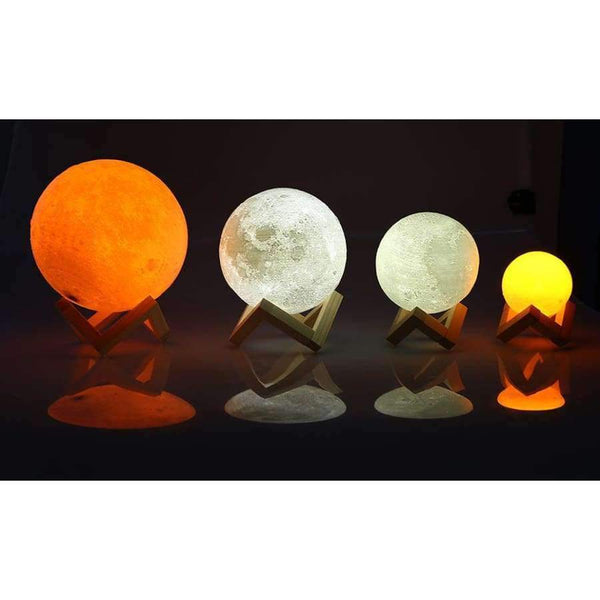 Planet Gates 8CM / China Rechargeable 3D Print Moon Lamp LED Night Light Luna Magic Touch Moonlight 2 Colors Change Bedroom Bookcase Baby Gift Home Decor