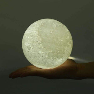 Planet Gates 8CM / China Rechargeable 3D Print Moon Lamp LED Night Light Luna Magic Touch Moonlight 2 Colors Change Bedroom Bookcase Baby Gift Home Decor