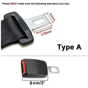 Planet Gates 8cm Type A E24 Safe Certified Rigid Stem Seat Belt Extenders For Cars Safety Belt Clip Extension for Children's Car Seats Black Gray Beige