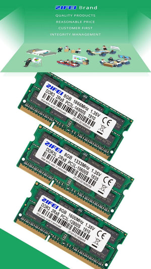 Planet Gates 8GB DDR3L RAM 1600/1333/1866 MHZ 204PIN 1.35V 2R*8 Double model SODIMM memory for laptop