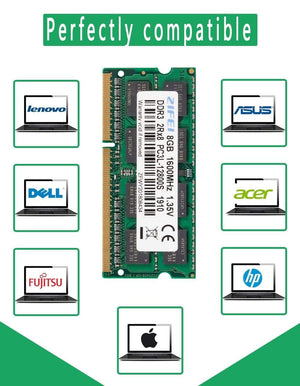 Planet Gates 8GB DDR3L RAM 1600/1333/1866 MHZ 204PIN 1.35V 2R*8 Double model SODIMM memory for laptop