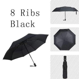 Planet Gates 8K Black Umbrella Rain Women Big Anti Women Folding Male Uv sun Umbrella Men Guarda Chuva Parasol Paraguas Parapluie Sombrinha