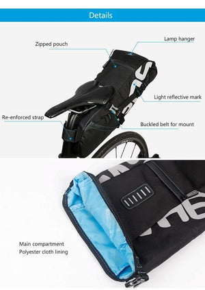 Planet Gates 8L / China Bicycle Seatpost Bag Bike Saddle Seat Storage Pannier Cycling MTB Road Rear Pack Water tight Extendable 8L 10L