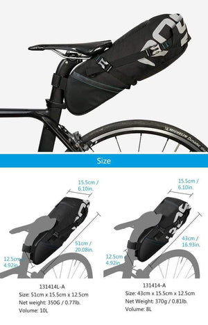 Planet Gates 8L / China Bicycle Seatpost Bag Bike Saddle Seat Storage Pannier Cycling MTB Road Rear Pack Water tight Extendable 8L 10L