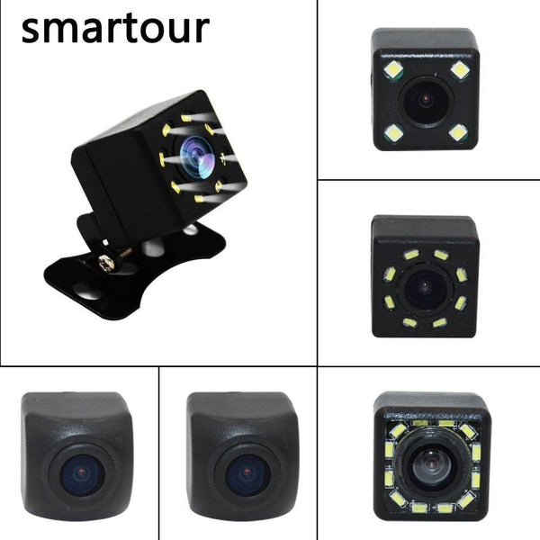 Planet Gates 8LED Car Rear View Camera 8 LED Night Vision Wide Angle HD Color Image Waterproof Universal Backup Parking Reverse Camera