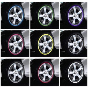 Planet Gates 8m Car Decoration Strips Wheel Stickers Tire Rim Protection Ring Anti-scratch Anti-collision Strip Auto Modify Trim Accessories