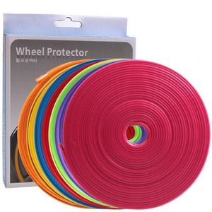 Planet Gates 8m Car Decoration Strips Wheel Stickers Tire Rim Protection Ring Anti-scratch Anti-collision Strip Auto Modify Trim Accessories