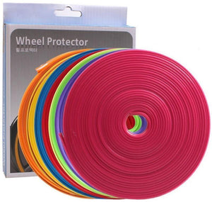 Planet Gates 8m Car Decoration Strips Wheel Stickers Tire Rim Protection Ring Anti-scratch Anti-collision Strip Auto Modify Trim Accessories