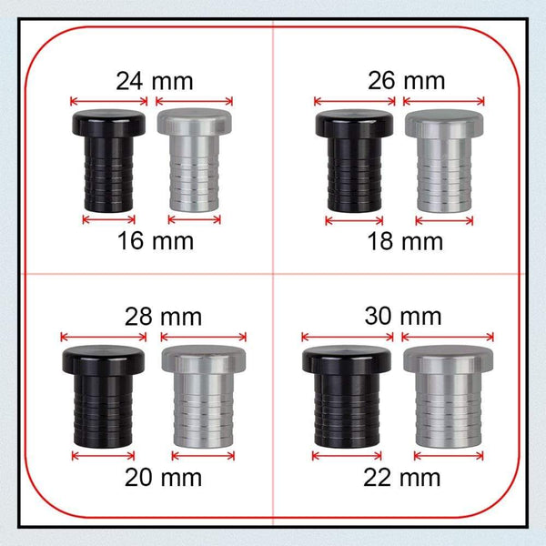Planet Gates 8mm-32mm Alloy Aluminium Plug blow off valve Bov Blanking Plug Silicone Hose Blanking Plug 8 10 12 14 16 18 20 22 28 30 32 38mm