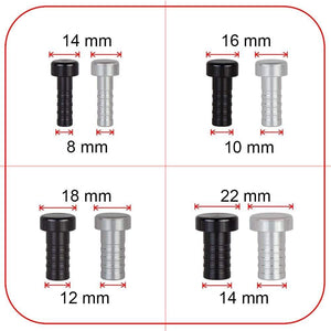 Planet Gates 8mm-32mm Alloy Aluminium Plug blow off valve Bov Blanking Plug Silicone Hose Blanking Plug 8 10 12 14 16 18 20 22 28 30 32 38mm