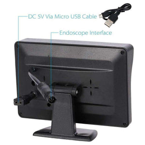 Planet Gates 8mm Endoscope Inspection Borescope Tube Snake Camera Video DVR 4.3" Monitor 4LEDS Night Vision Waterproof 1 Meter