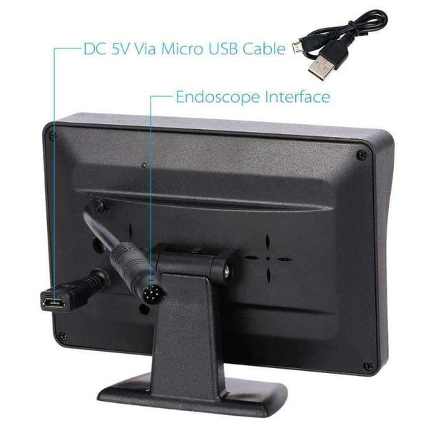 Planet Gates 8mm Endoscope Inspection Borescope Tube Snake Camera Video DVR 4.3" Monitor 4LEDS Night Vision Waterproof 1 Meter