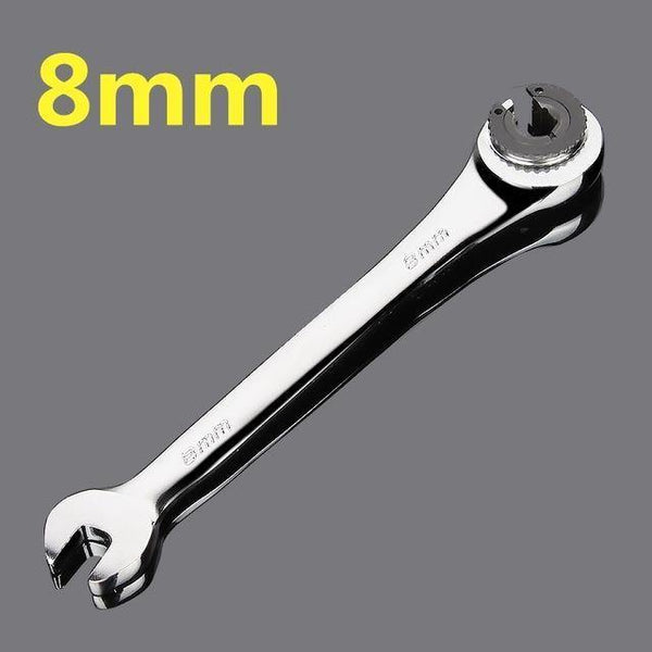 Planet Gates 8mm Fixed Models Fixed Or Active Dual-Use Fast Plum Opening Ratchet Spanners Pipe Wrench 72 Tooth Chrome Vanadium Alloy Steel Car Repair Tools