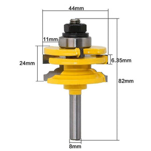 8mm shank-1PCS,8mm*44mm*82mm,solid carbide milling cutter,trimming machine knife,woodworking trimmer Door and window knives