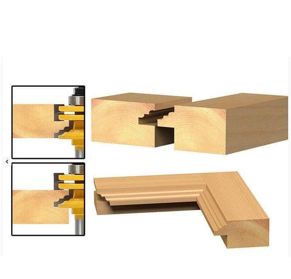 8mm shank-1PCS,8mm*44mm*82mm,solid carbide milling cutter,trimming machine knife,woodworking trimmer Door and window knives