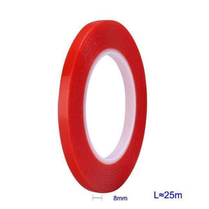 Planet Gates 8mm Strong Viscosity PET Double-sided Tape Mobile Screen Mirror Tape Mobile Phone Repair Tool Transparent Red Film Glue