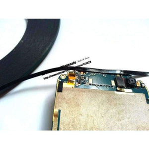 Planet Gates (8mm wide) (0.5mm thick) Roll Adhesive Tape, Double Sided Glue Black Sponge Foam Tape for Phone Tablet Mini Pad Dust proof