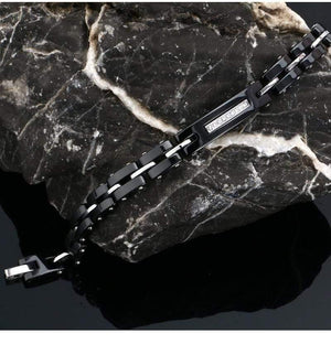 Planet Gates 8MM Width New Ceramic Bracelets With Bling Rhinestone Good Quality Black White Ceramic Women Bracelet With Watch Chain For Women