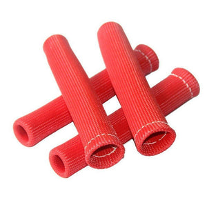 Planet Gates 8pcs Black Red Blue 1200 Universal Spark Plug Wire Boots Heat Shield Protector Sleeve  For GM Chevy Ford