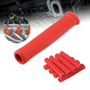 Planet Gates 8pcs Black Red Blue 1200 Universal Spark Plug Wire Boots Heat Shield Protector Sleeve  For GM Chevy Ford