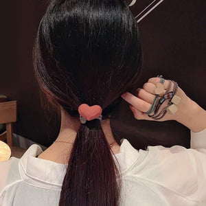 8PCS Koean Style Cute Elastic Hair Bands For Women Ponytail Holder Tie Gum Scrunchie Rubber Bands Girls Hair Accessories