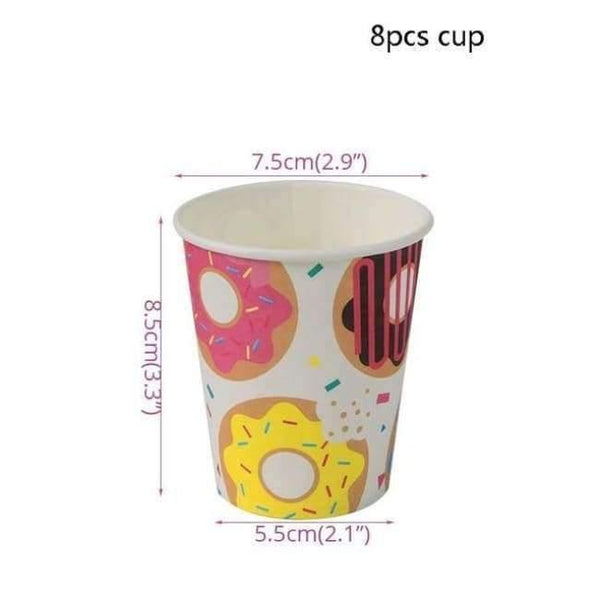 Planet Gates 8pcs paper cup 1 1pcs Little Mermaid Unicorn Party Tablecloth Kids Birthday Party Decoration Cute Table Cover Wedding Christening Supplies