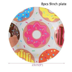 Planet Gates 8pcs paper plate 1 1pcs Little Mermaid Unicorn Party Tablecloth Kids Birthday Party Decoration Cute Table Cover Wedding Christening Supplies