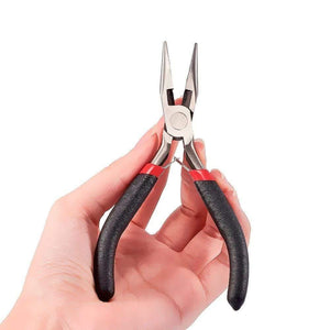Planet Gates 8pcs/set Jewelry Pliers Tool Carbon Steel Black Pliers Sets For Beading DIY Making Hand Flat Nose Round Nose Pliers Wire Cutter