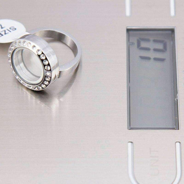 Planet Gates 8pcs US size 7 8 9 10 each 2 pcs  strong magnet genuine czech crystal 316L s.steel glass locket ring for floating charms