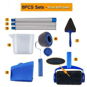 Paint Roller Multifunctional Household Use Wall Decorative Paint Roller Brush Tool 5/8pcs Painting Brushes Set without seam