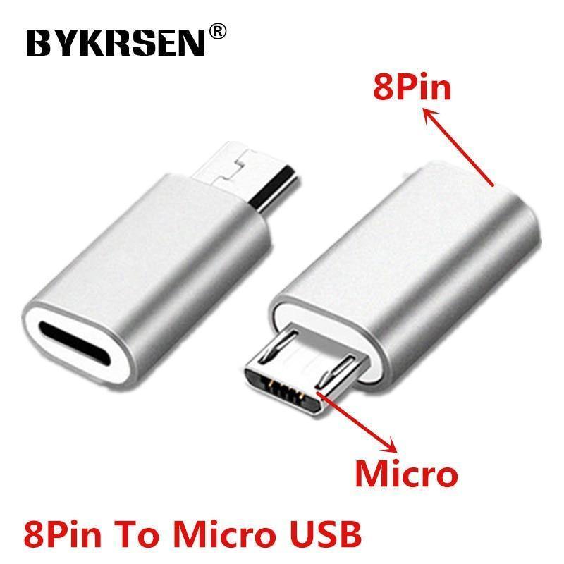Planet Gates 8Pin To Micro Black IOS 8Pin to Micro USB Android Phone Cable Adapter Charger Converter for Iphone Apple X 6 6S 7 8 Plus Mobile Phones Cable