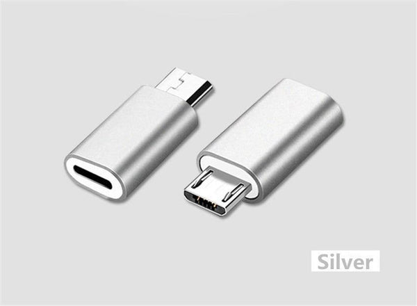 Planet Gates 8Pin To Micro Black IOS 8Pin to Micro USB Android Phone Cable Adapter Charger Converter for Iphone Apple X 6 6S 7 8 Plus Mobile Phones Cable