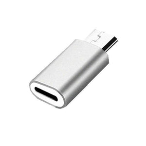 Planet Gates 8Pin To Micro Silver IOS 8Pin to Micro USB Android Phone Cable Adapter Charger Converter for Iphone Apple X 6 6S 7 8 Plus Mobile Phones Cable