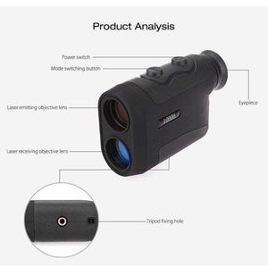 Planet Gates 8X 5-1000m Laser Range Finder Binoculars Telescope Angle Golf Rangefinder Hunting Distance Speed Measure Telescope