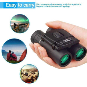Planet Gates 8x21 Compact Zoom Binoculars Long Range 3000m Folding HD Powerful Mini Telescope BAK4 FMC Optics Hunting Sports Camping