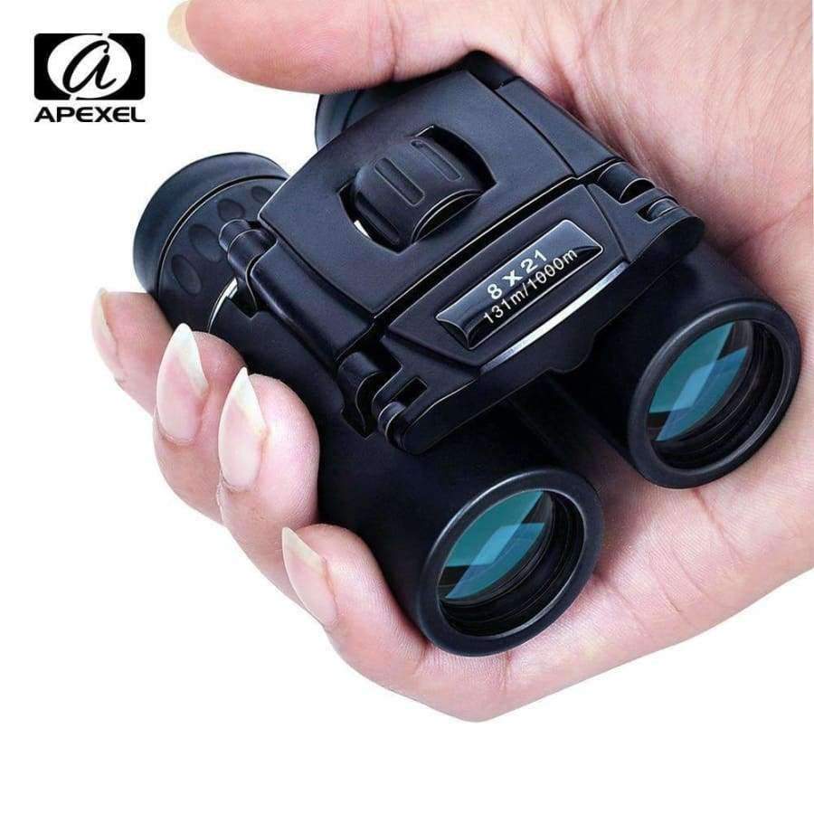 Planet Gates 8x21 Compact Zoom Binoculars Long Range 3000m Folding HD Powerful Mini Telescope BAK4 FMC Optics Hunting Sports Camping