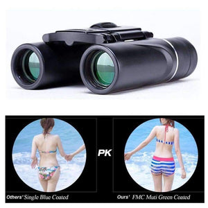 Planet Gates 8x21 Compact Zoom Binoculars Long Range 3000m Folding HD Powerful Mini Telescope BAK4 FMC Optics Hunting Sports Camping