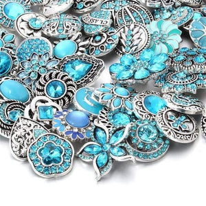 Planet Gates 9 10pcs/lot 18mm Snap Jewelry Mix Many Styles 18mm Metal Snap buttons Gold Rose Gold Buttons Rhinestone Snaps Jewelry