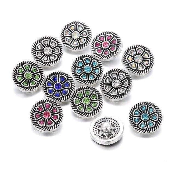Planet Gates 9 10pcs/lot New Snap Jewelry Tree of Life 12mm Metal Snap Buttons Fit Snap Bracelet Bangles Necklaces