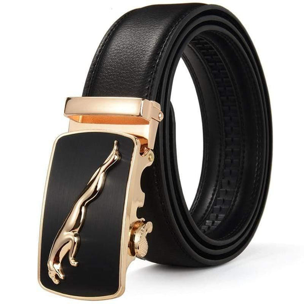 Leather Belt Business Trouser Strap Pant Ceinture  Cow Skin Automatic Buckle Cowhide Men Belts