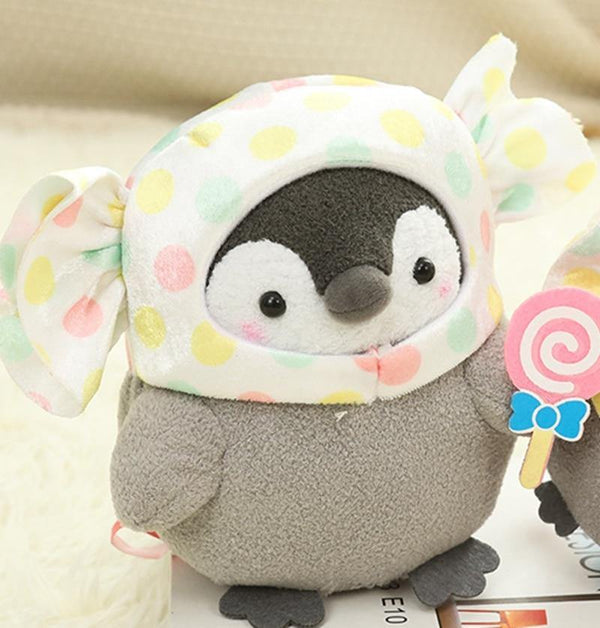 Kawaii Penguin Stuffed Plush Doll Pendant Cosplay Rabbit&Panda&Tiger Toy Baby Soft Animal Penguin Doll Kids Girl Birthday Gift