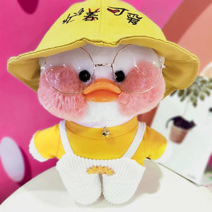 30cm Korean Netred Wearing Hyaluronic Acid Little Yellow Duck Doll Lalafanfan Ducks Plush Soft Toys High Quality Birthday Gift