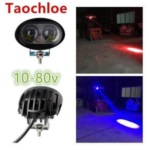Planet Gates 9-80V blue 48v 24v 3inch 64v 20w  Light Vehicle Safety Lamp LED Forklift light fork truck concave spot beam to Linde Hyster yale