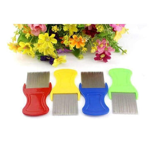 Planet Gates 9 CM metal stainless steel lice comb detangle louse comb hair brush for hair care cleaning hairdressing styling tool