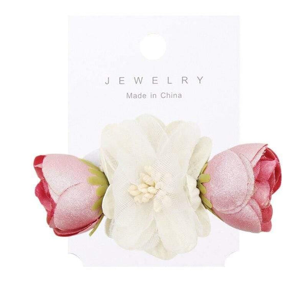 Fashion Artificial Flower Hair Clips for Women Girls Wedding Party Hair Barrettes Handmade Hair Accessories