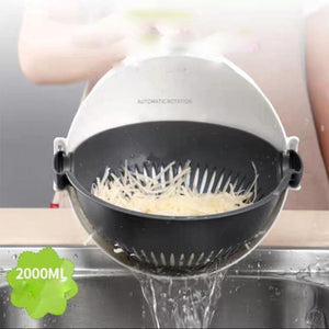 9 in 1 Mandoline Slicer Vegetable Cutter Drain Basket Manual Multifunctional Professional Grater Peeler Vegetable Kitchen Tool