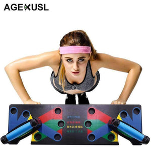 Planet Gates 9 IN 1 Push Up Rack Board System Comprehensive Fitness Exercise Workout Pushup Stands Complete Training Gym Exercise Men